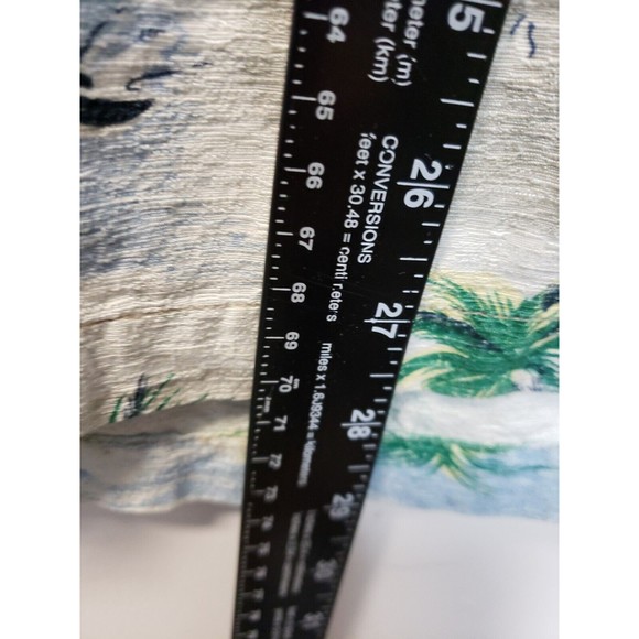 Vintage 90's Bugle Boy Hawaiian Floral Short Sleeve Shirt Men's  L Silk Blend - Picture 2 of 7